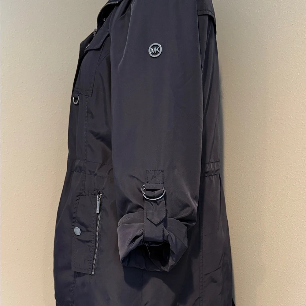 Michael Kors | Fly Front Anorak Rain Jacket | Navy | Large